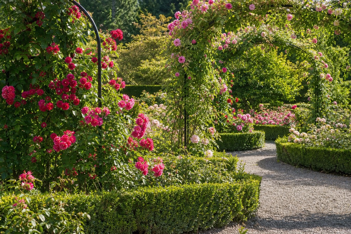 The Sunken Garden in bloom at Butchart Gardens near Victoria